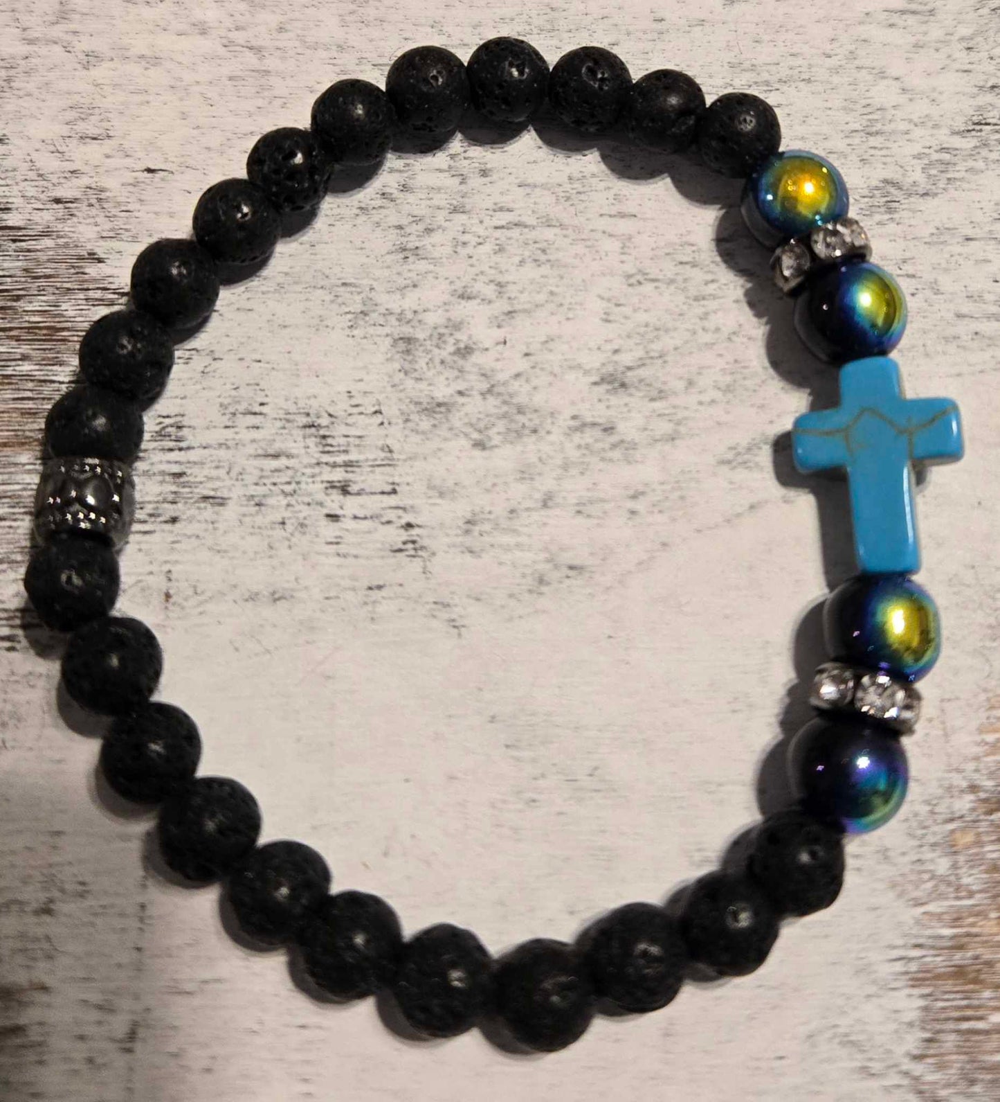 Aromatherapy Cross Bracelet - 2