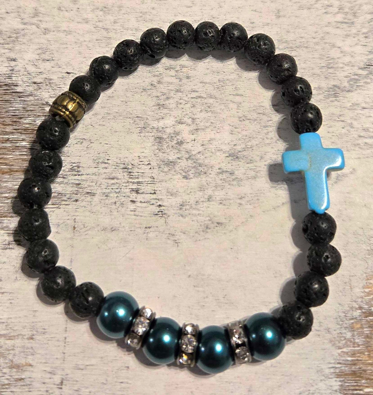 Aromatherapy Cross Bracelet - 3