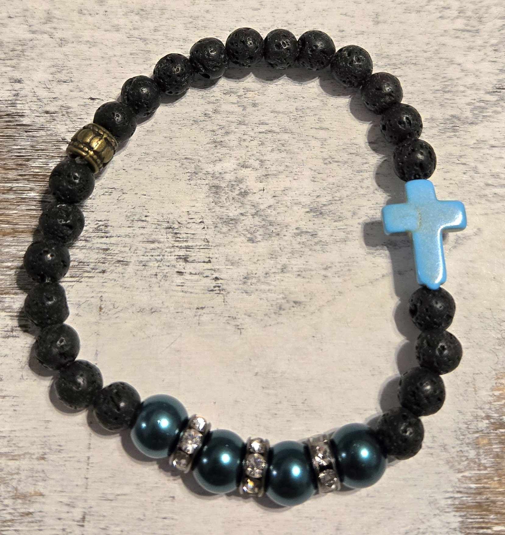 Aromatherapy Cross Bracelet - 3