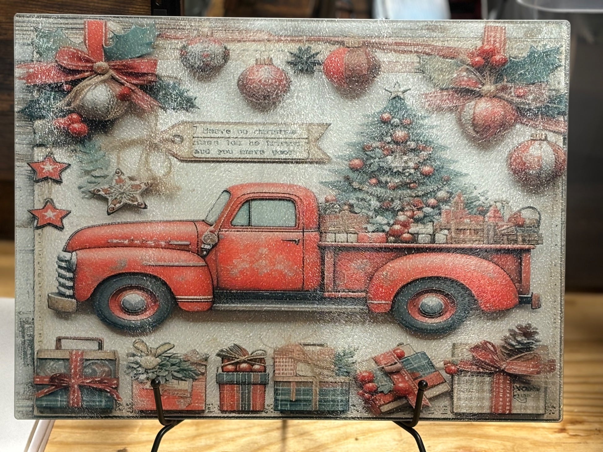 Red Truck Cutting Board - 1