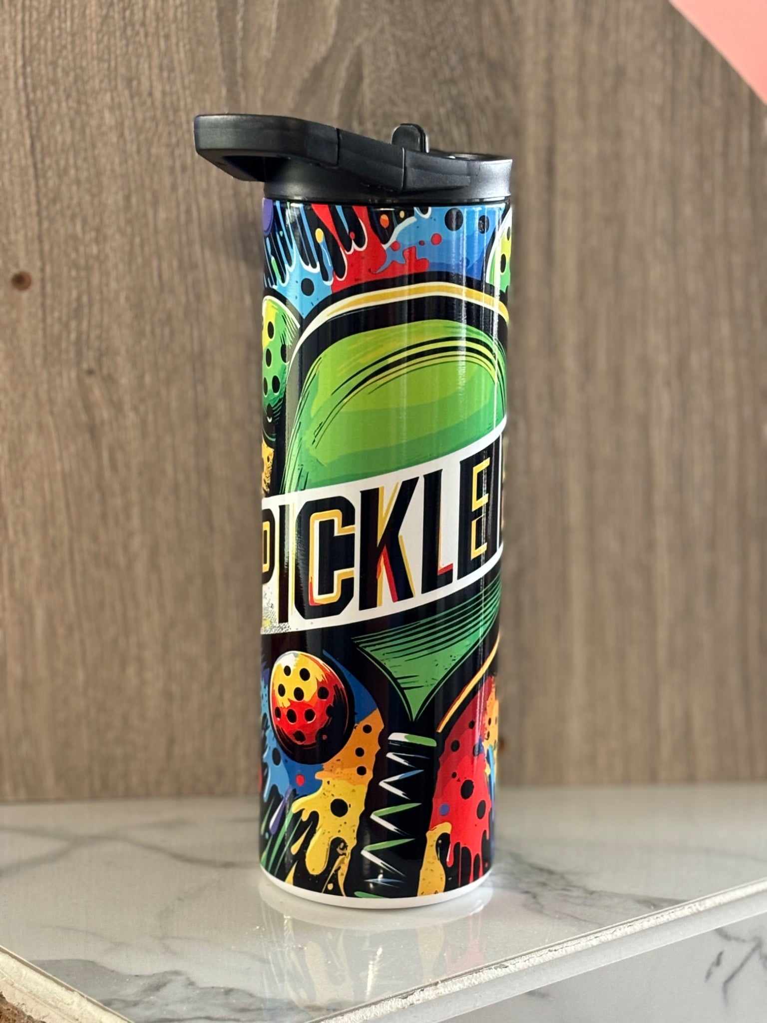 Pickleball Tumbler- vibrant - 1