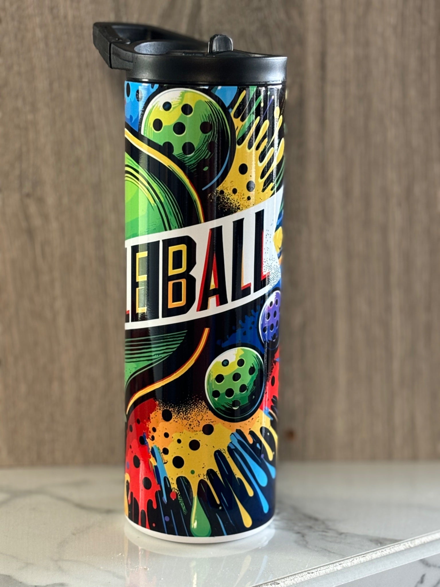 Pickleball Tumbler- vibrant - 2