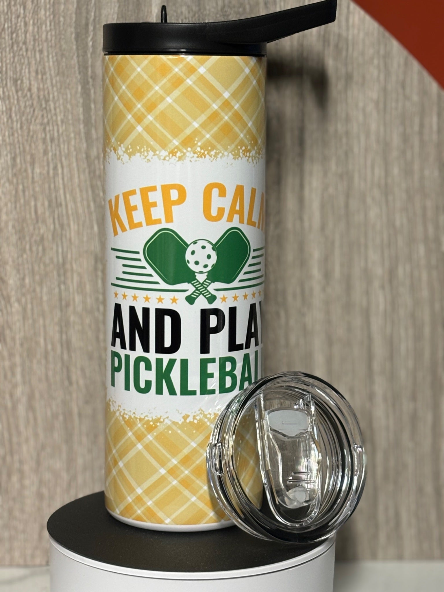 Keep Calm and Play Pickleball Tumbler - 1