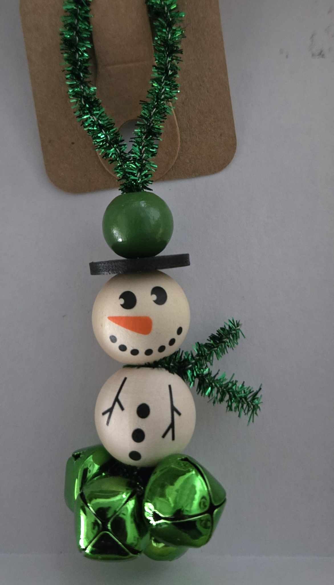 Jingle Bell Holiday Ornament - Santa or Snowman - 6