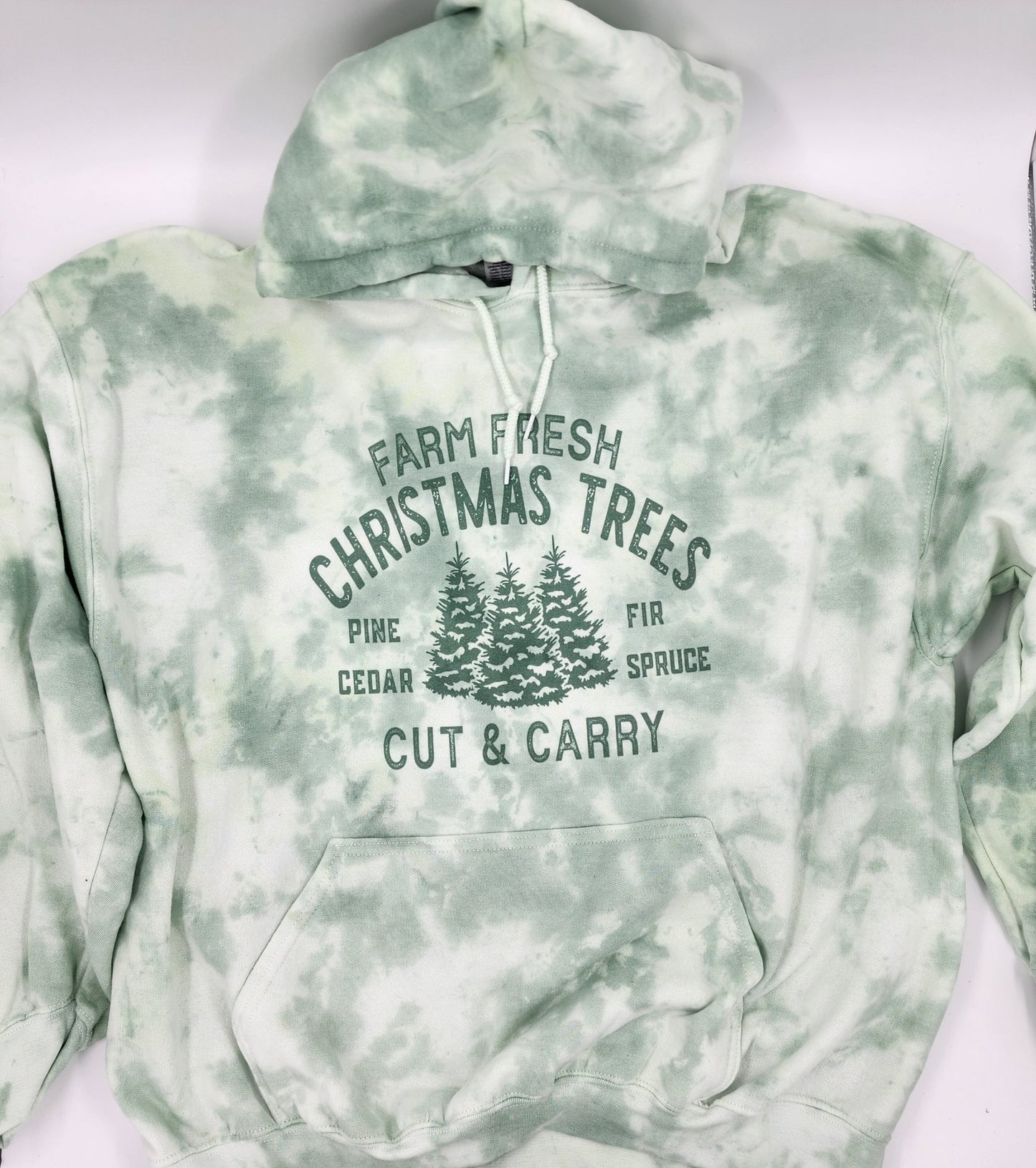 Farm fresh Christmas trees Vintage hoodie - 1