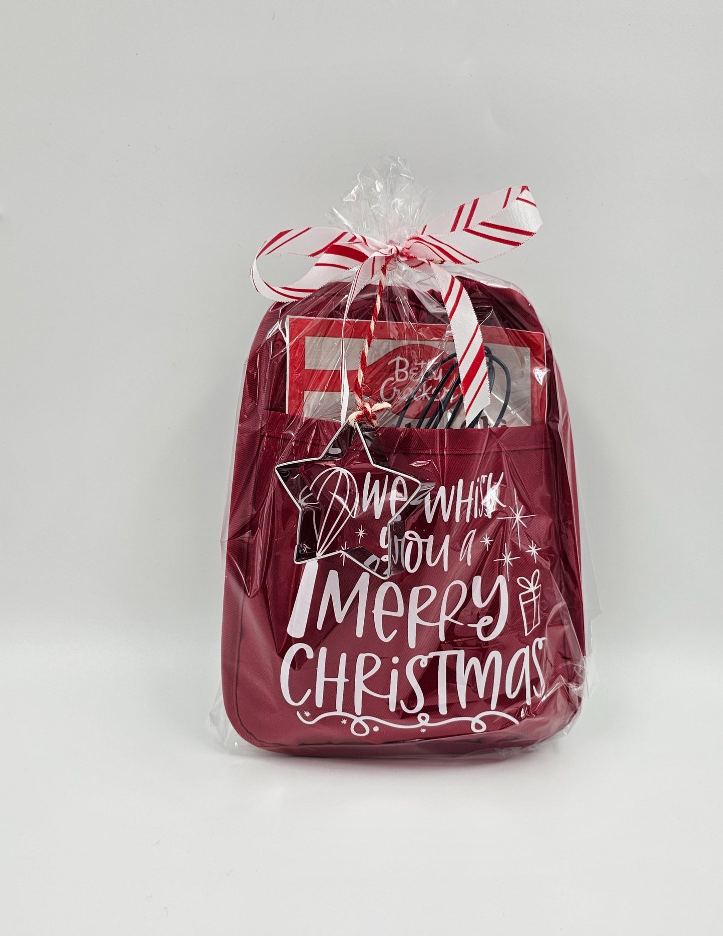 We whisk you a merry Christmas red pot holder gift set - 1