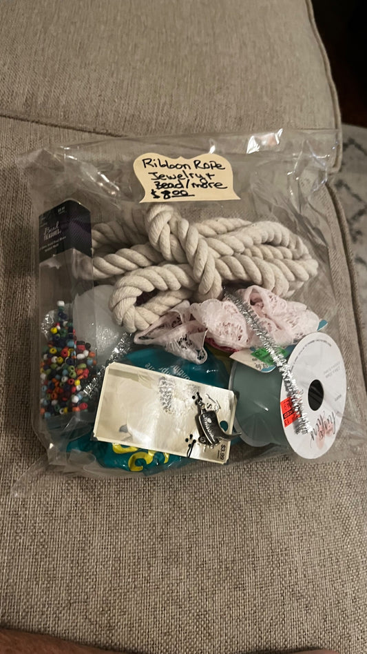 Ribbon, top and jewelry grab bag  - 1