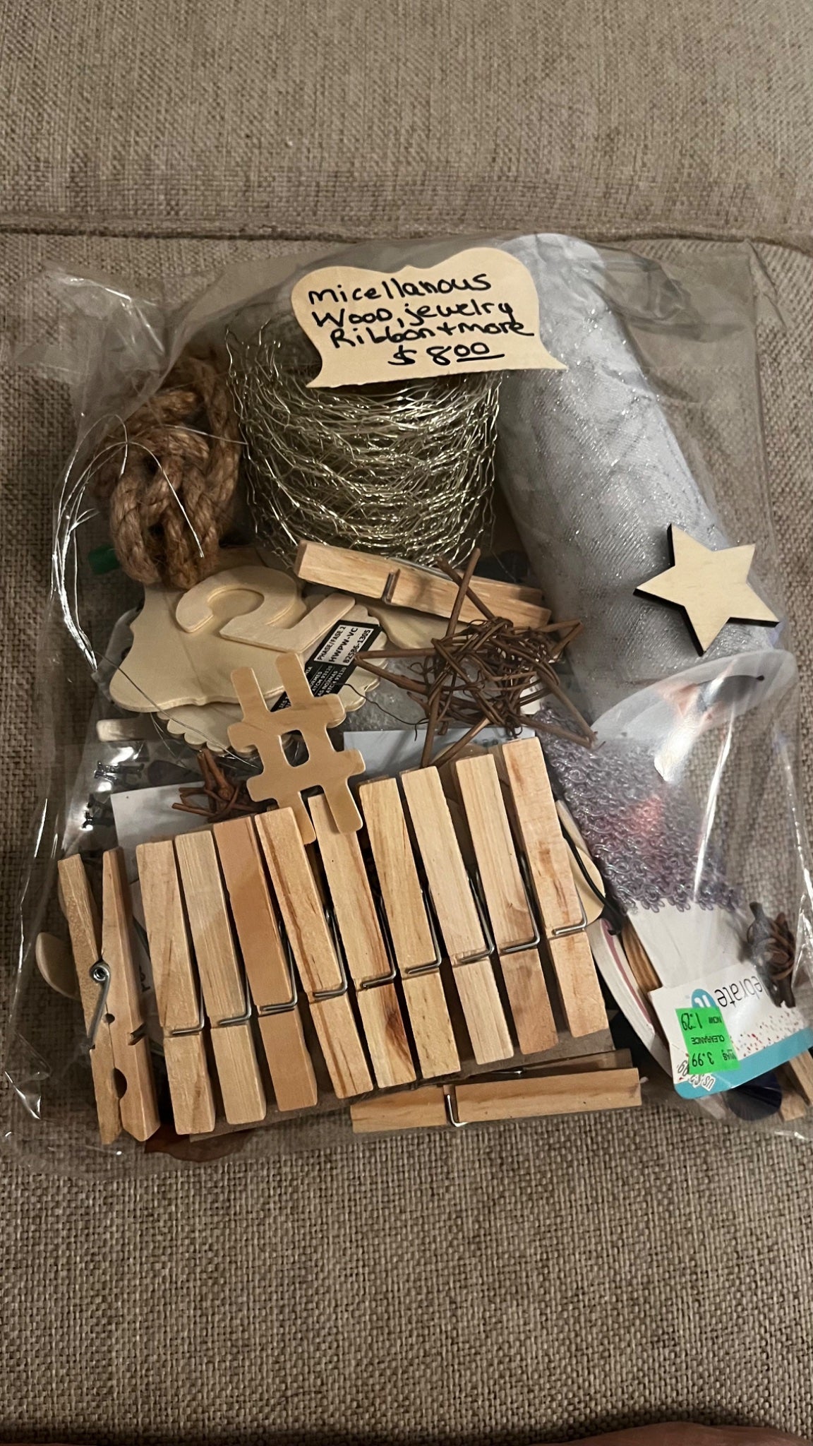 Wood, jewelry grab bag  - 1