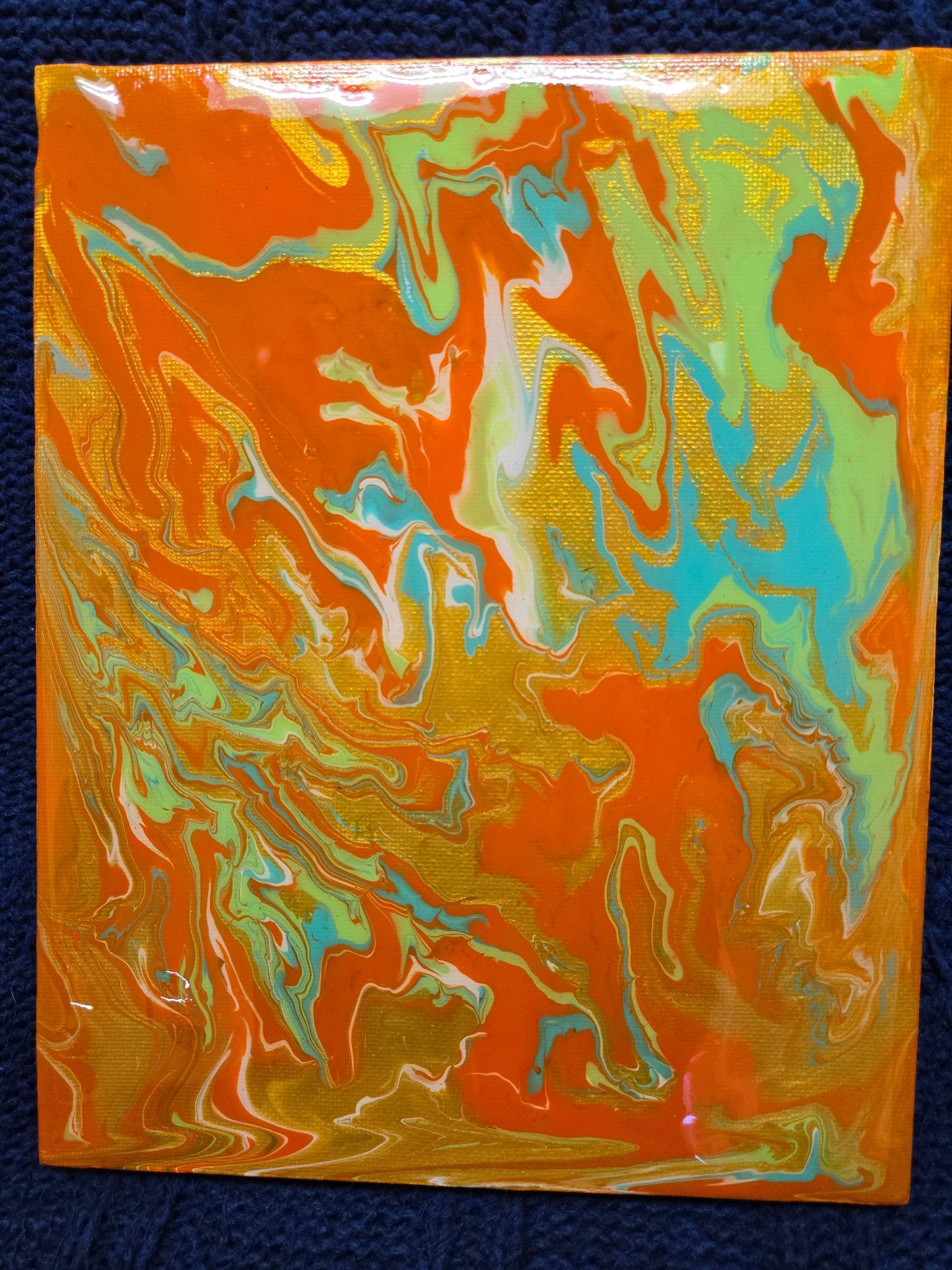 Canvas-Orange&Teal - 1