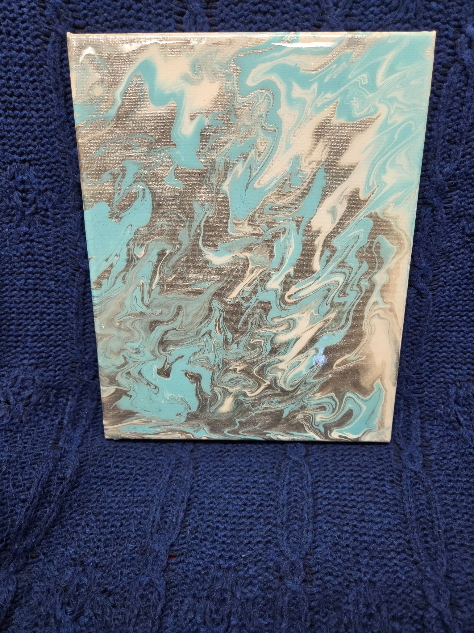 Canvas- Blue&Silver - 1