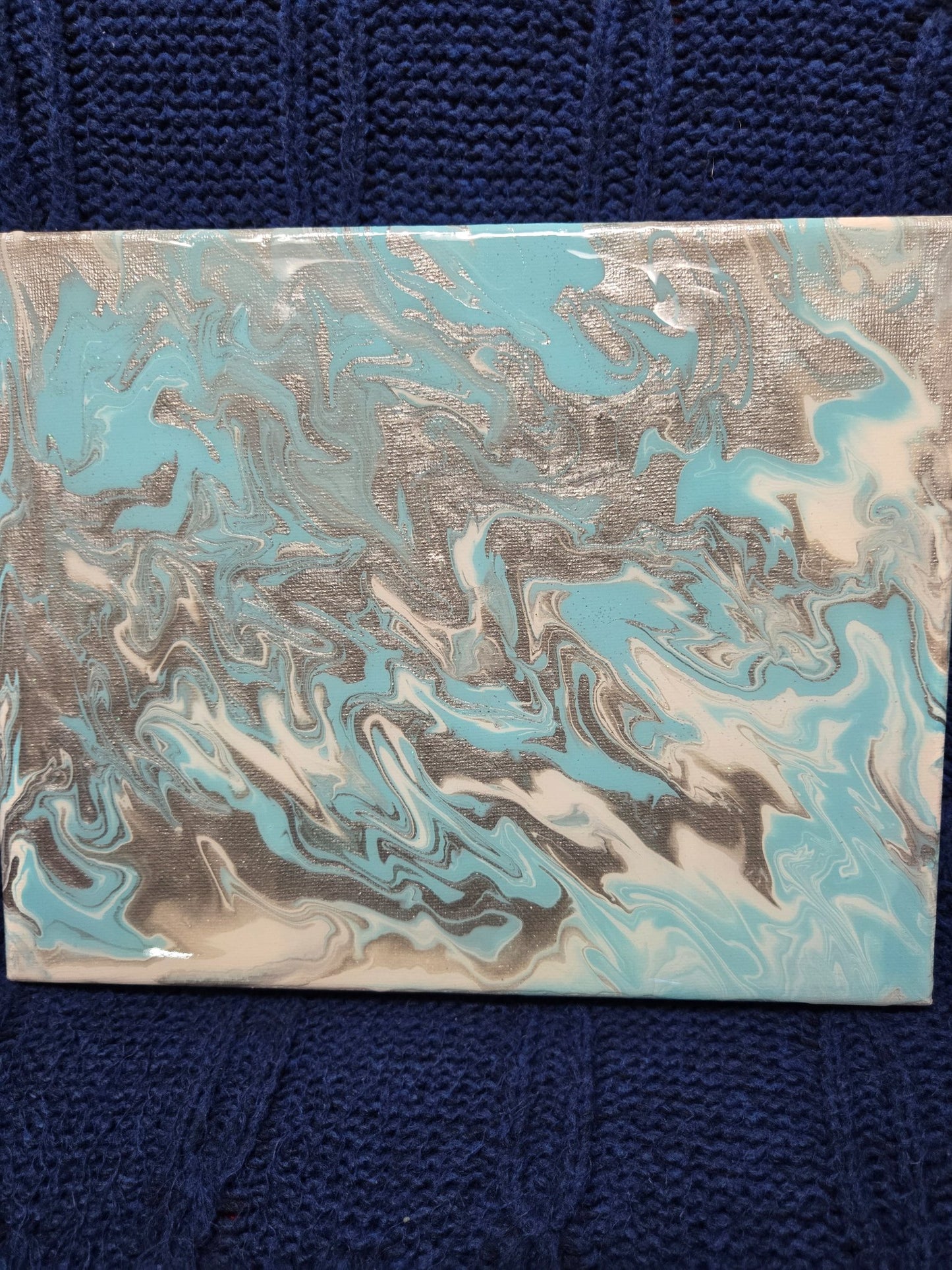 Canvas- Blue&Silver - 2