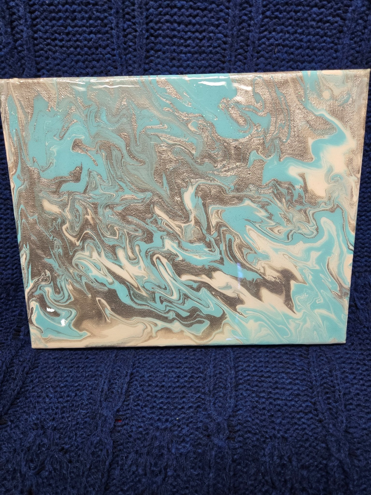 Canvas- Blue&Silver - 4