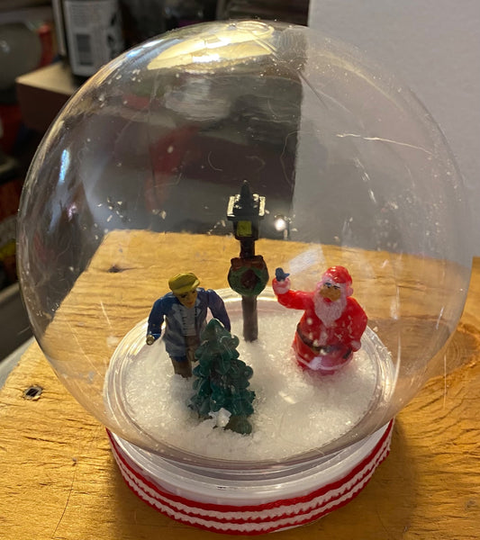 Small Christmas Santa Snow Globe  - 1