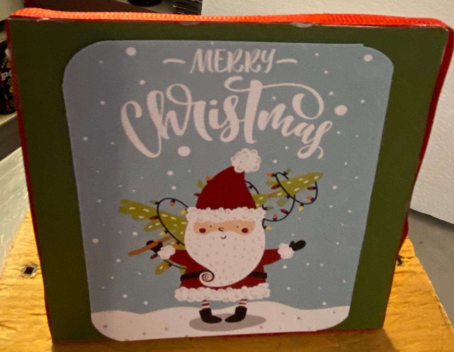 Merry Christmas Santa Shelf Sitter Sign - 1