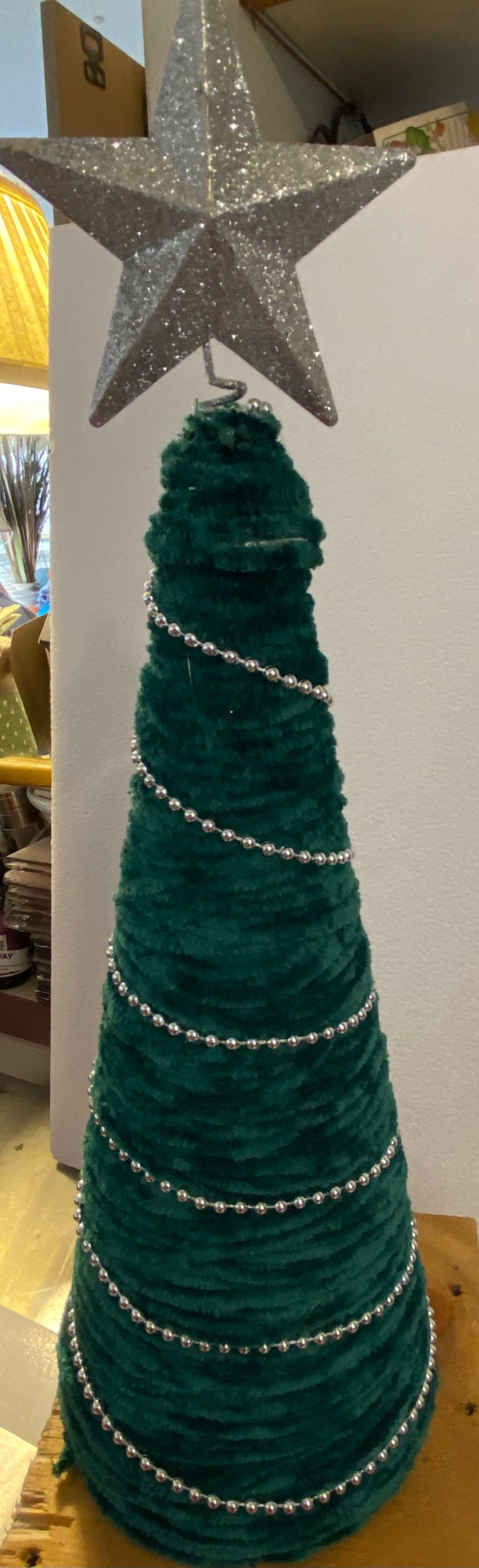 Large Green Christmas Yarn Tree - 1