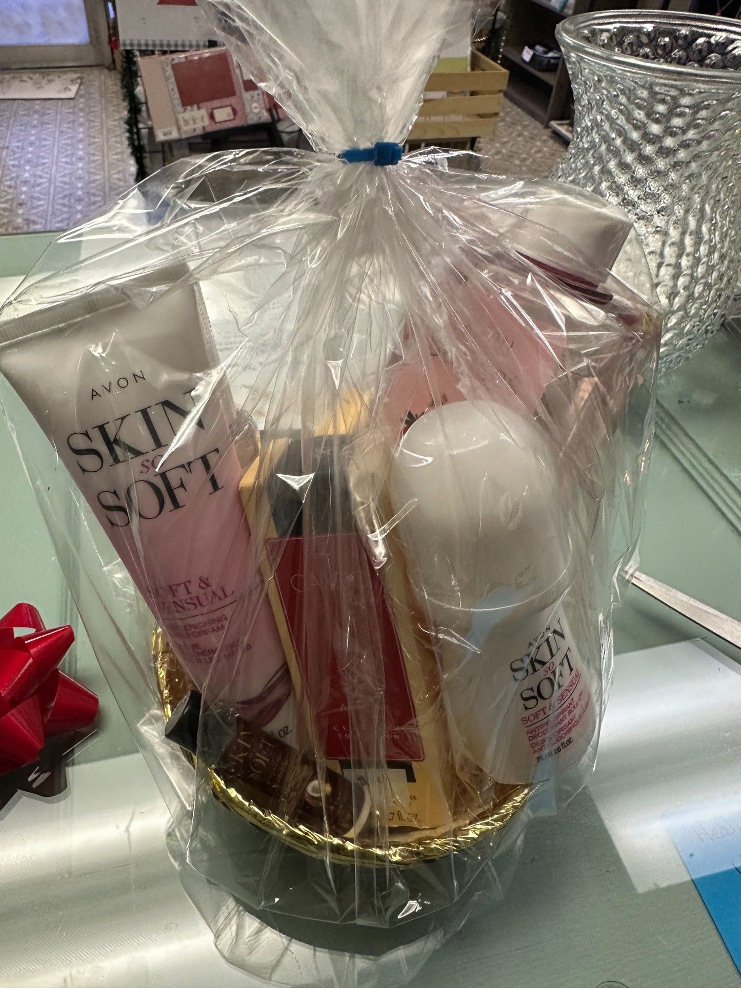 Pink Bath Essentials Gift Basket - 1