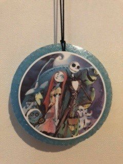 Blue Hawaiian Scented Nightmare Before Christmas Image-Car Air Freshener - 1