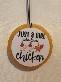 Pumpkin Cheesecake Scent Chicken Image Air Freshener - 1