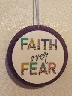 Cotton Candy Scent Faith over Fear Image Air Freshener - 1