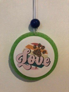 Fun in the Sun Scent Paw Print Image Air Freshener - 1