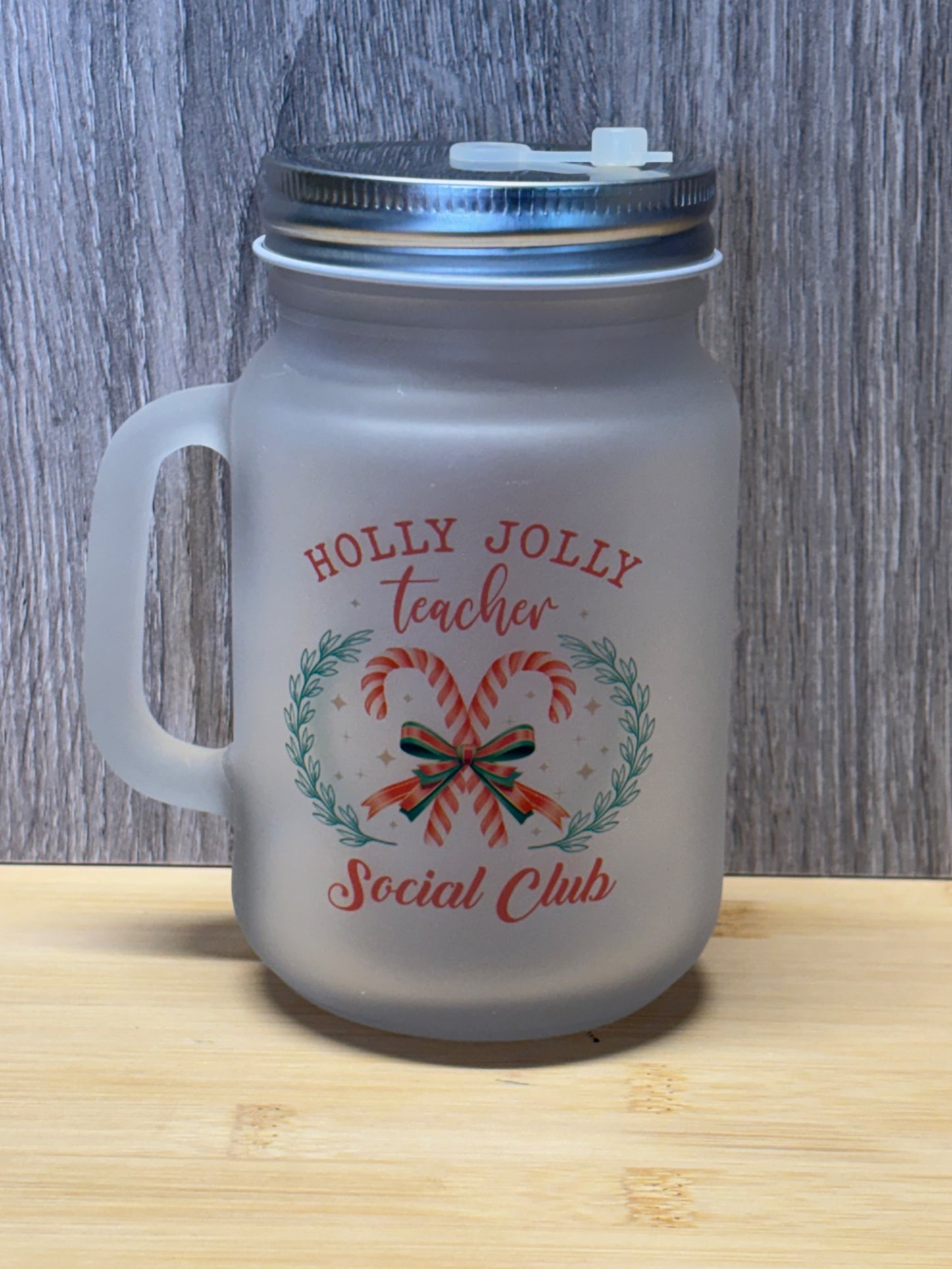 Mason Jar Glass Gift Set- Frosty’s Snowflake Cafe - 5