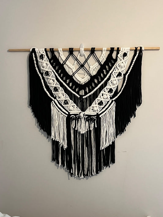 Black and white wall hanging - 1