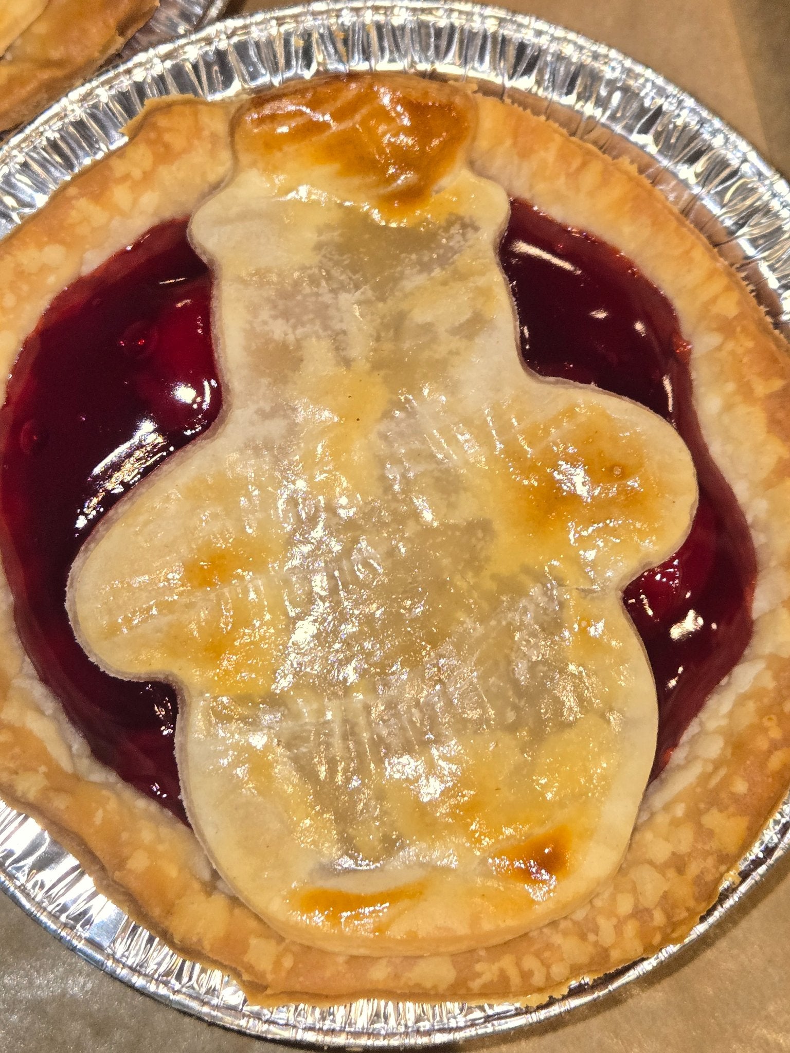 Christmas - Snowman Mini Cherry Pie - 1