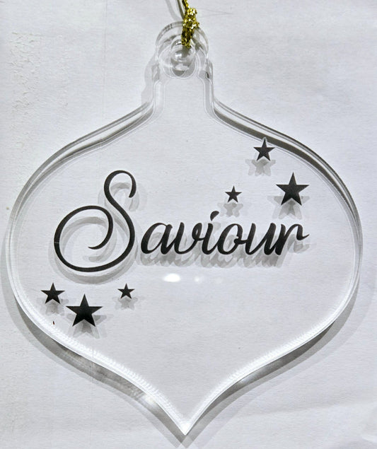 Saviour Christmas Ornament - 1