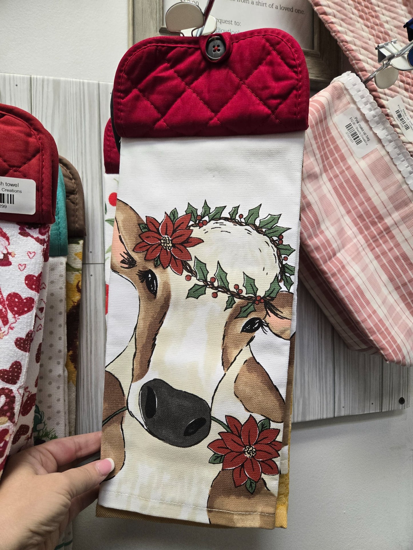 Cow dishtowel - 1