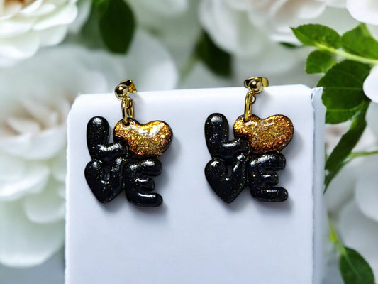 Golden Love Spark Earrings - 1