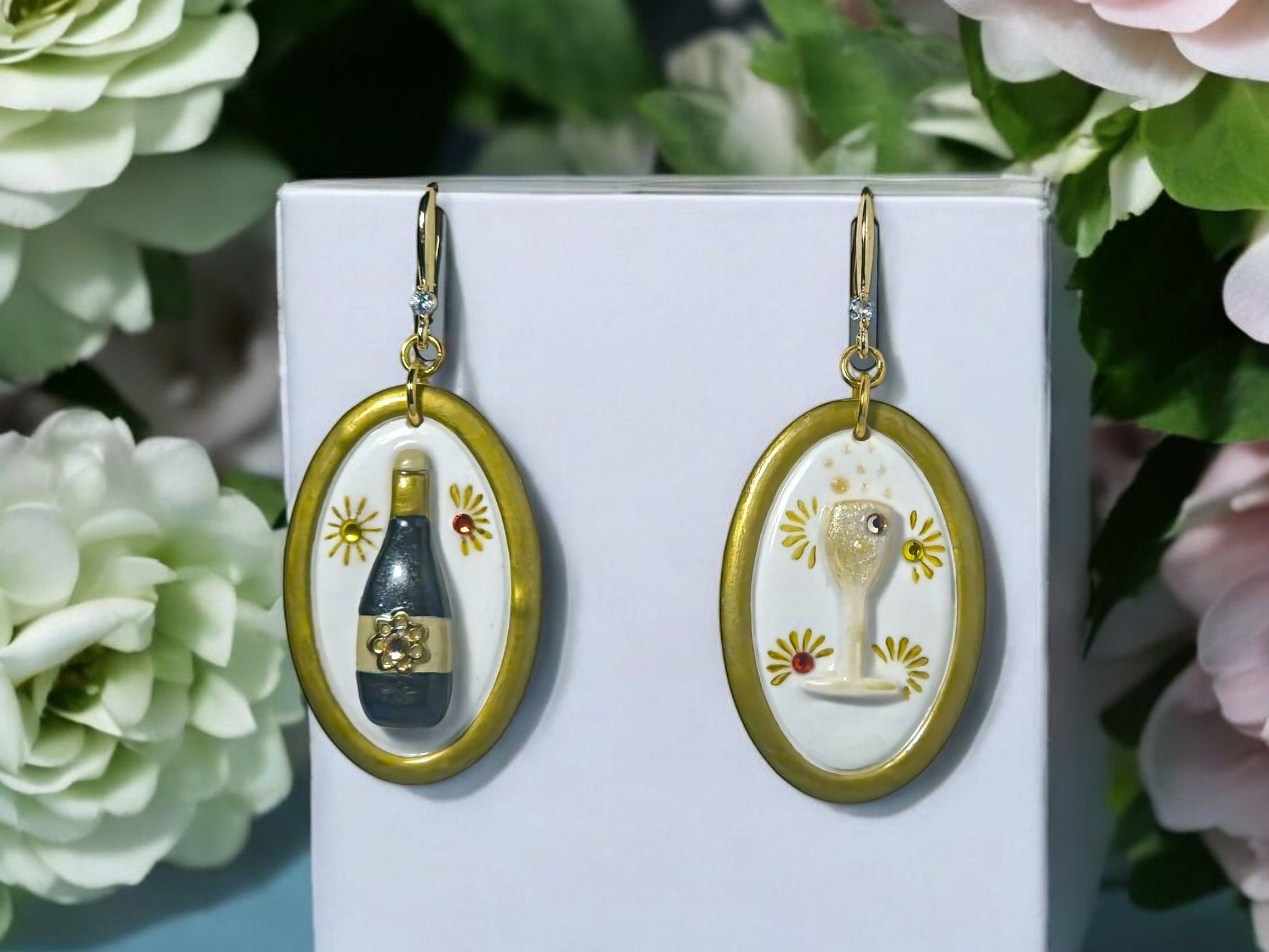 Golden Toast Earrings - 1