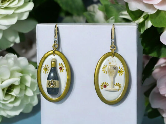 Golden Toast Earrings - 1