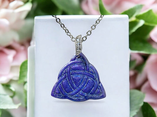 Twilight Triquetra Pendant Necklace - 1