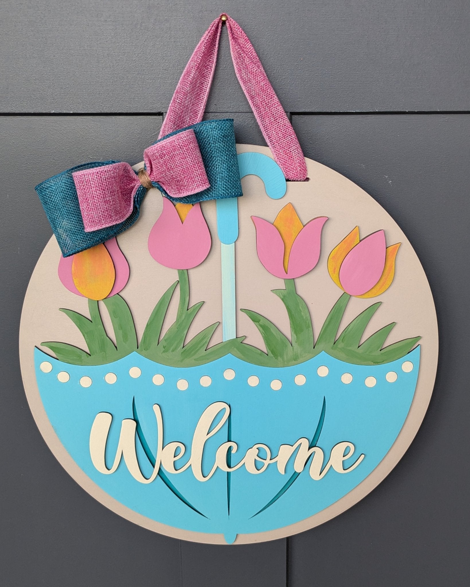 Door Sign - Welcome Umbrella - 1