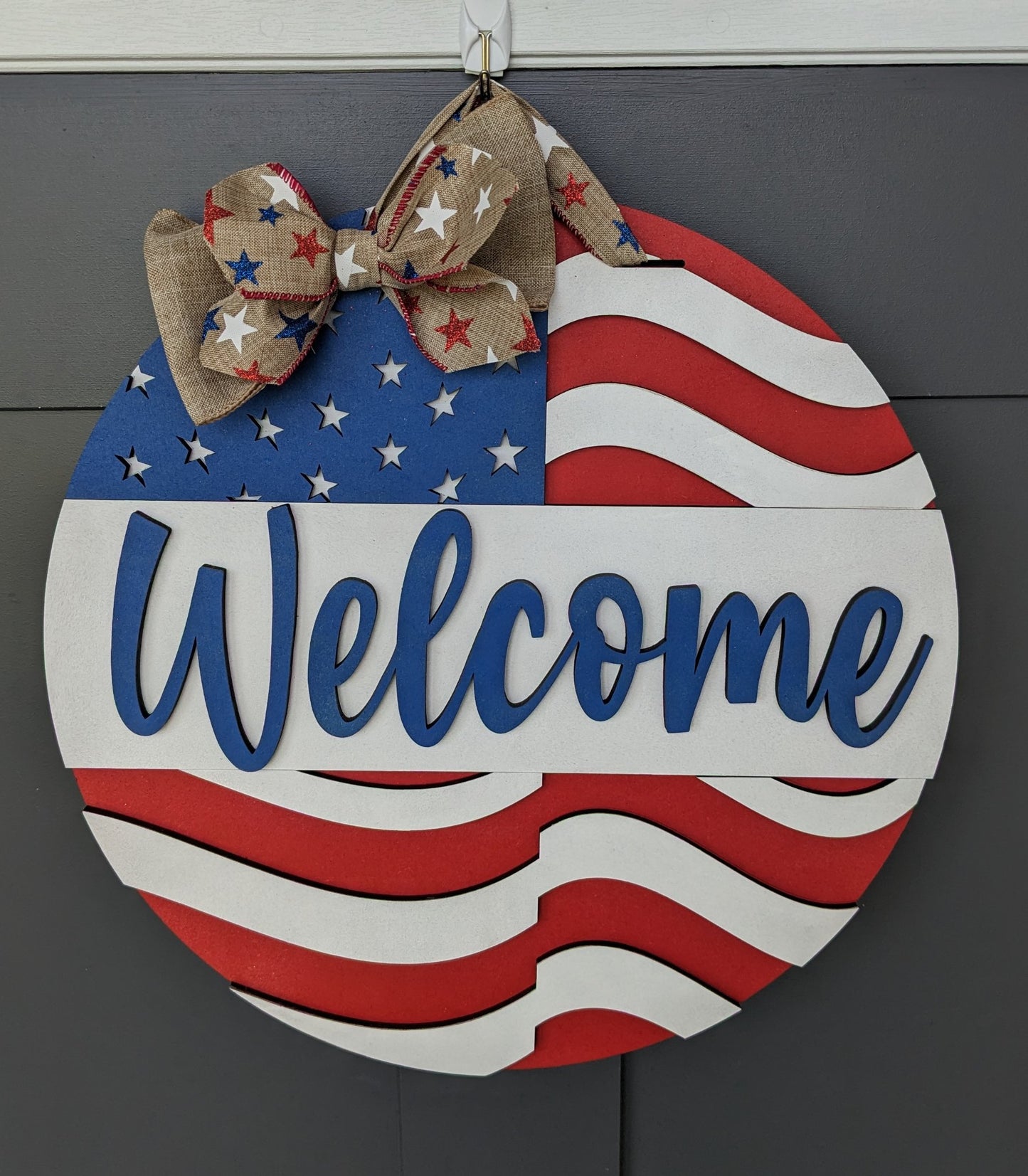 Door Sign - Welcome Flag - 1