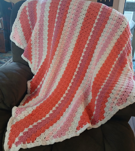 Salmon Colored Blanket - 1