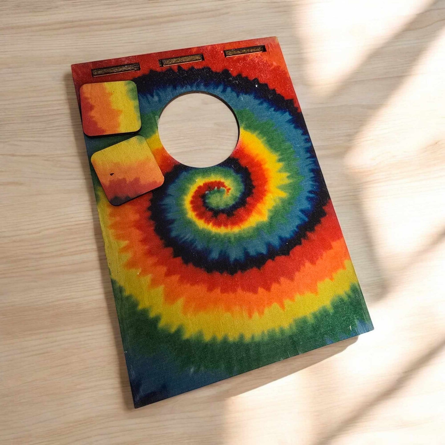 Tie Dye Mini Tabletop Cornhole Set - 1