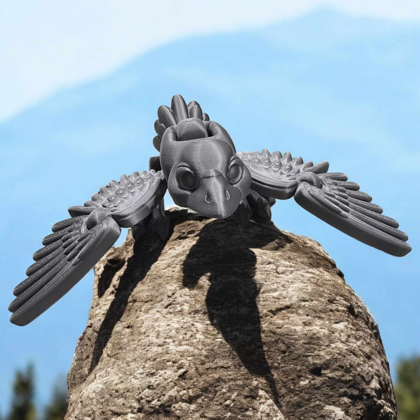 3D Printed Articulated Bird Skeleton Model – Unique Fidget Toy & Decor - 1