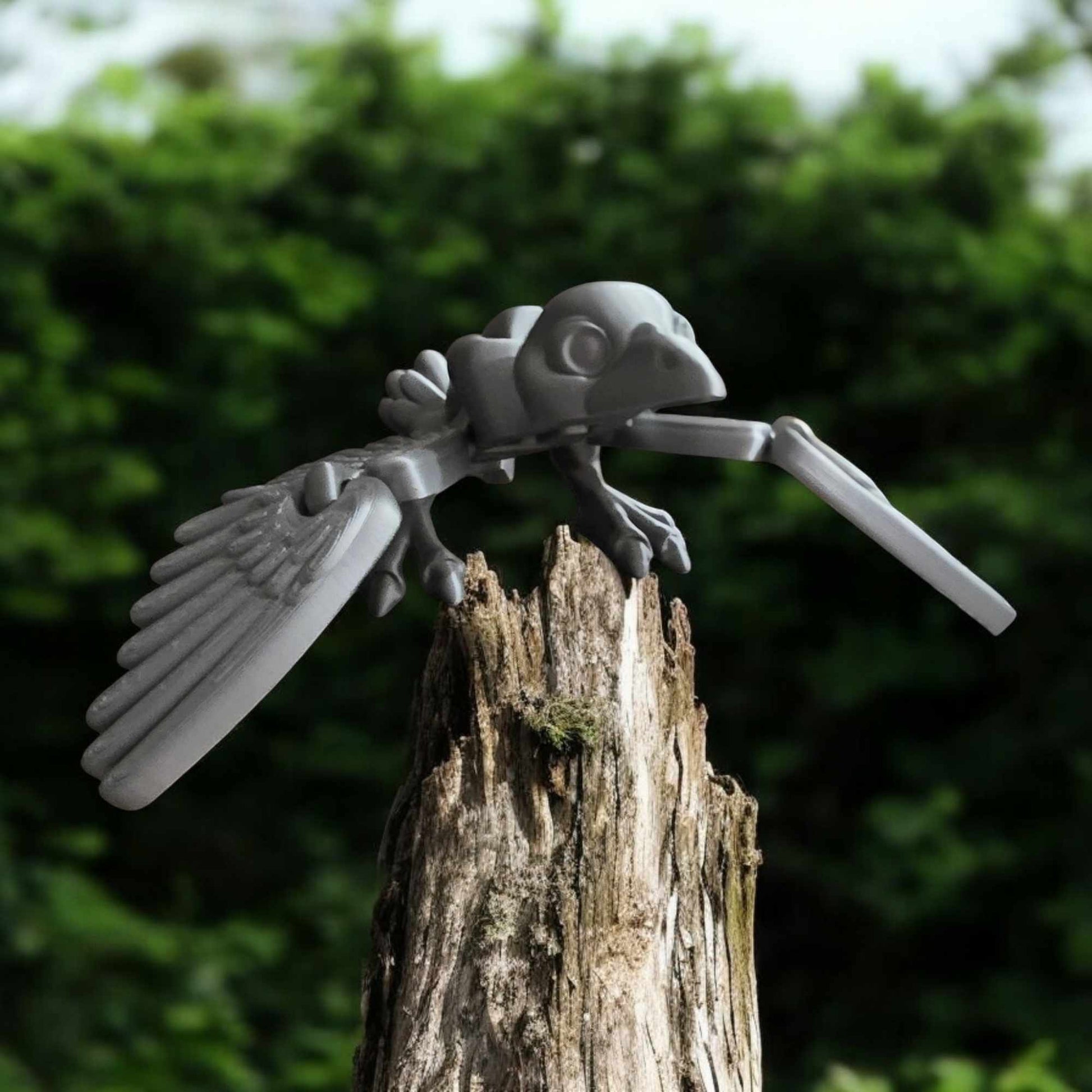 3D Printed Articulated Bird Skeleton Model – Unique Fidget Toy & Decor - 2