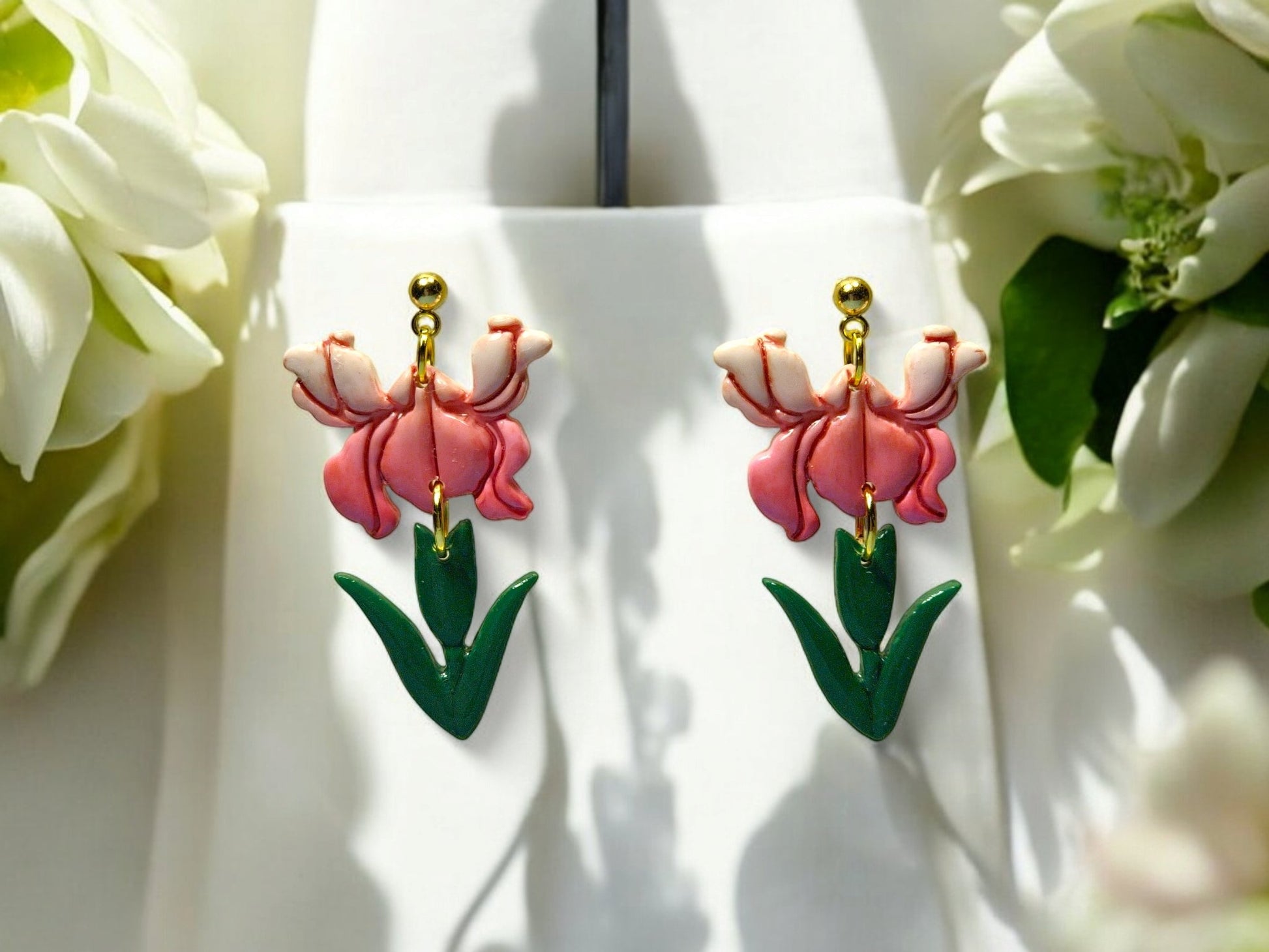 Blooming Iris Earrings - 2