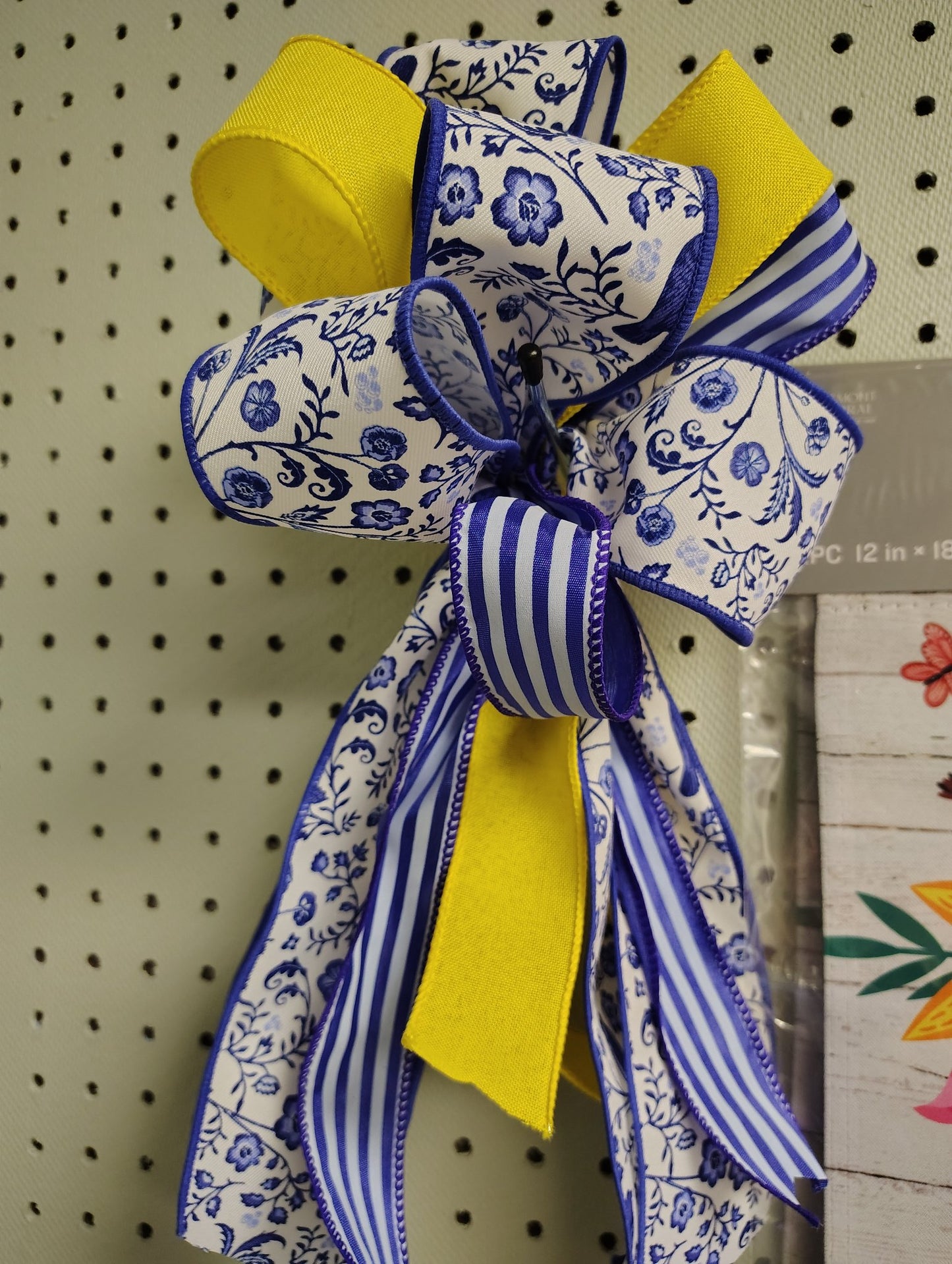 Blue & Yellow Bow  - 1