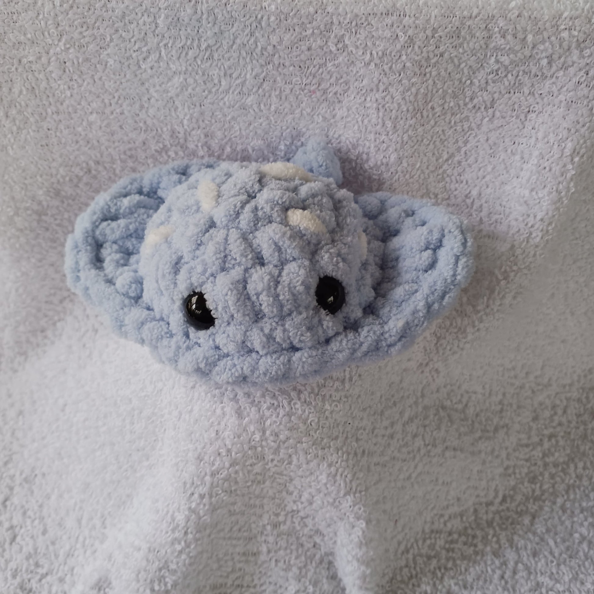 Crochet Round Stingray Blue - 1