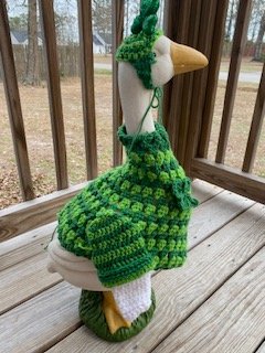 St Patrick's Day outfit for porch goose (goose sold separately) - 2