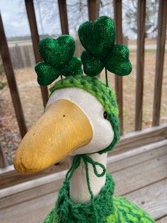 St Patrick's Day outfit for porch goose (goose sold separately) - 6