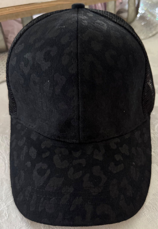 Black Cheetah Hat - 1