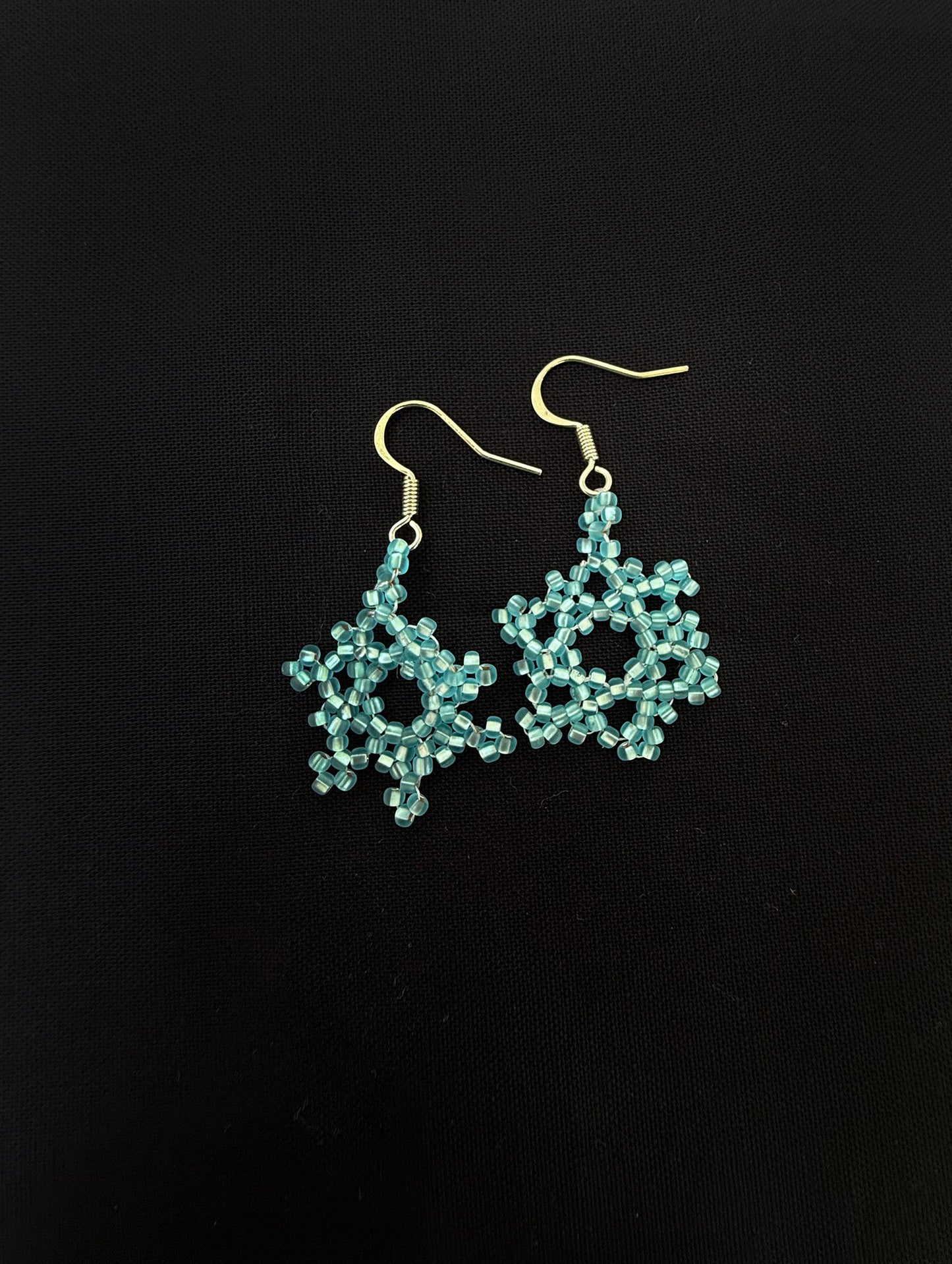 Small snowflakes earrings  - 1