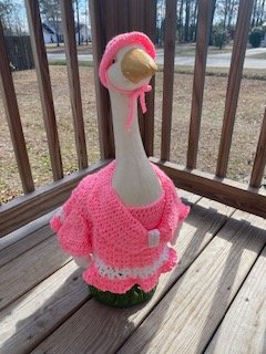 Easter Dress with Easter basket Porch Goose outfit (goose sold separately) - 1