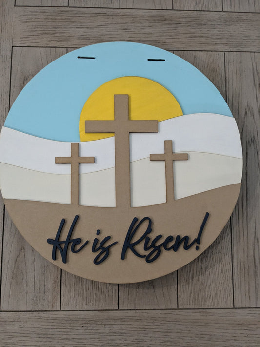 Door Sign - He is Risen - 1