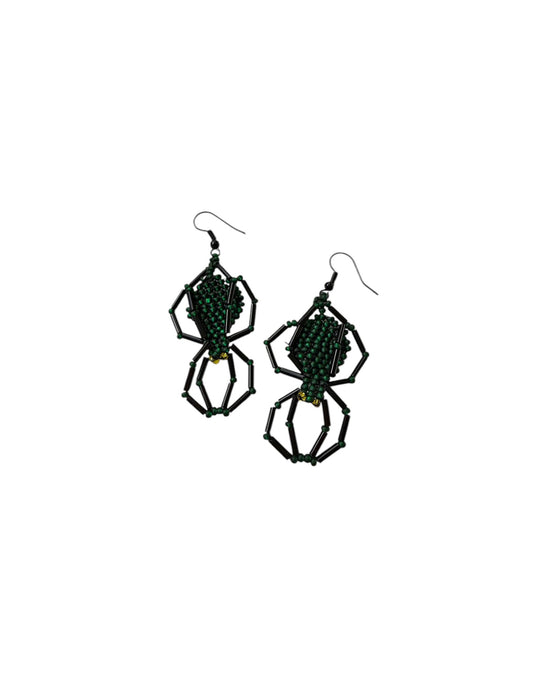 Spider beaded earrings - 1