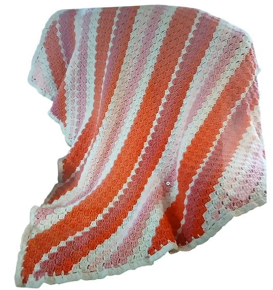 Salmon Colored Blanket - 1